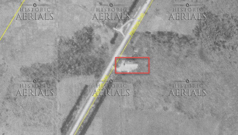 North Gate Motel (North-Gate Motel) - 1955 Aerial (newer photo)